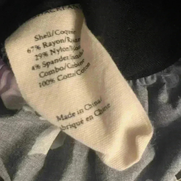 LoveShackFancy Floral Puff Sleeve Spirit Crop Top Black Size Large - Picture 9 of 10